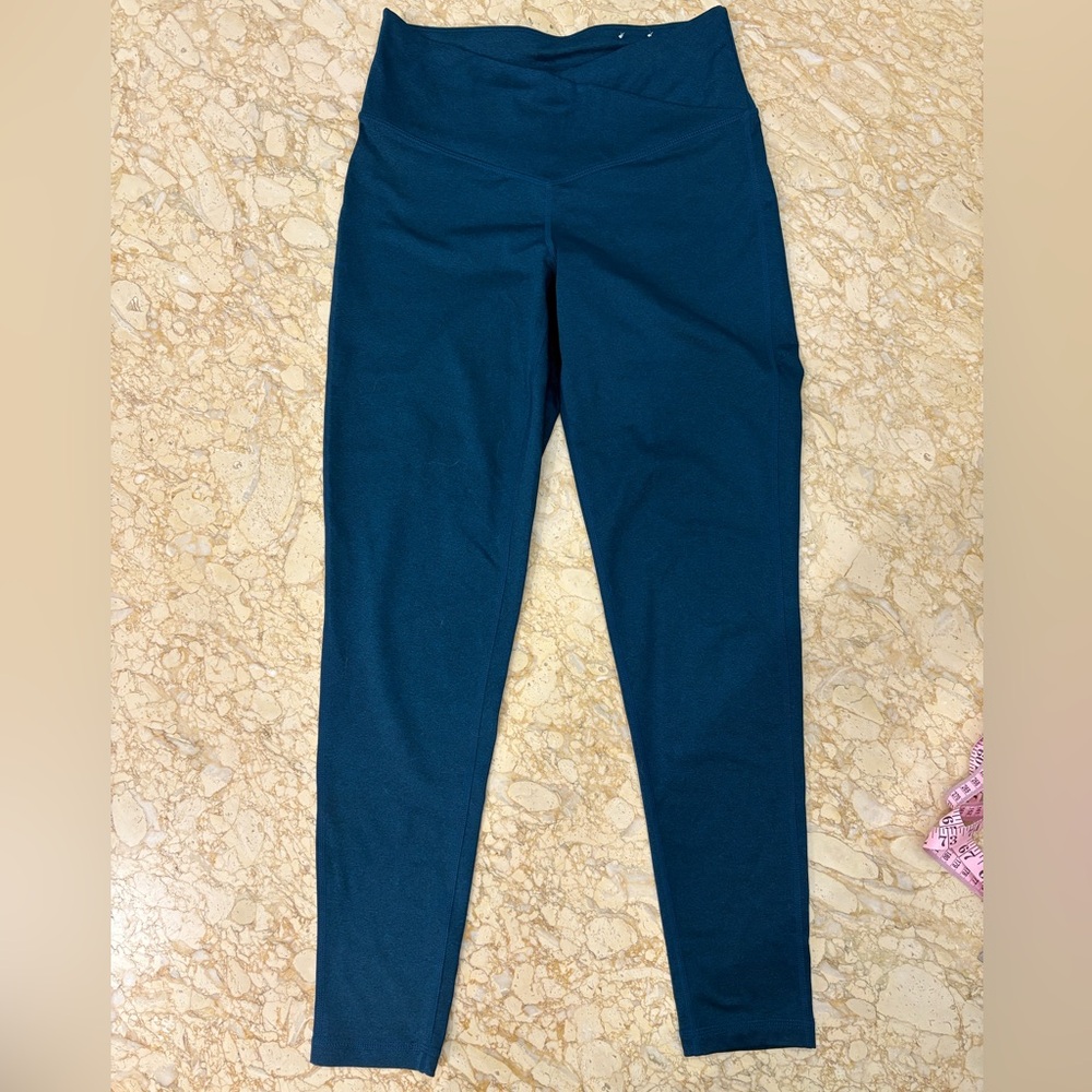 JENNI On Repeat Crossover Dark Teal Full-Length Legging, Created for Macy's Med